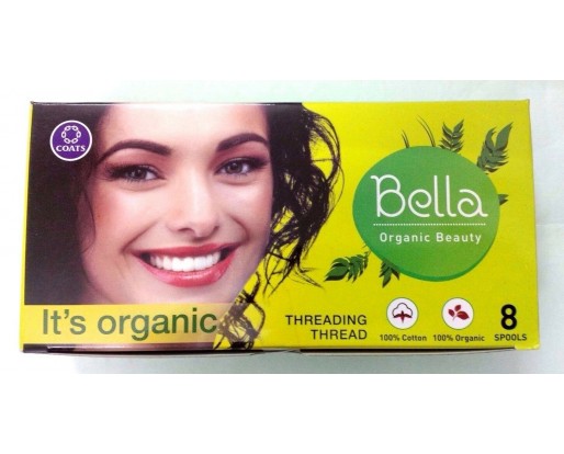SET LOT 8 Spool Bella Green Eyebrow Threading Organic Cotton Thread Hair Removal